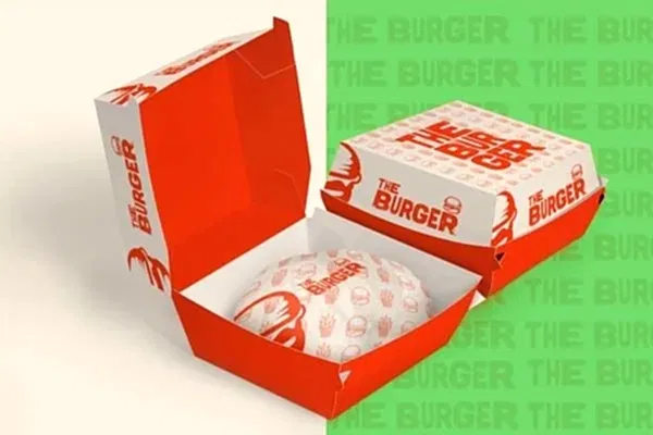 Özel Baskılı Hamburger Kutusu
