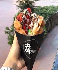 Özel Baskılı Bubble Waffle Külahı