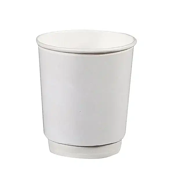 8 oz Çift Katlı Beyaz Karton Bardak 500 Adet