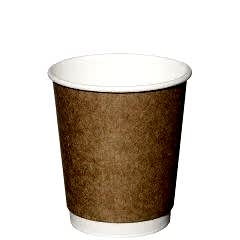8 oz Çift Katlı Kraft Karton Bardak 500 Adet